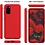 Ntech Hoesje Geschikt Voor Samsung Galaxy S20 Hoesje - Fluweelzachte Microvezel Siliconen Back Cover – Rood