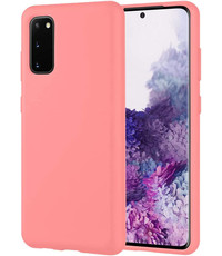 Ntech Samsung Galaxy S20 Microvezel Siliconen Back Cover