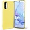 Ntech Hoesje Geschikt Voor Samsung Galaxy S20 Hoesje - Fluweelzachte Microvezel Siliconen Back Cover – Geel