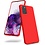 Ntech Hoesje Geschikt Voor Samsung Galaxy S20 Plus Hoesje - Fluweelzachte Microvezel Siliconen Back Cover – Rood