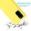 Ntech Hoesje Geschikt Voor Samsung Galaxy S20 Plus Hoesje - Fluweelzachte Microvezel Siliconen Back Cover – Geel