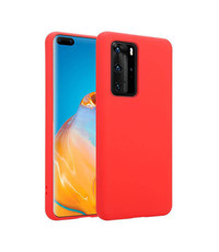 Ntech Huawei P40 Microvezel Siliconen Back Cover