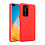 Ntech Hoesje Geschikt voor Huawei P40 Hoesje - Fluweelzachte Microvezel Siliconen Back Cover – Rood