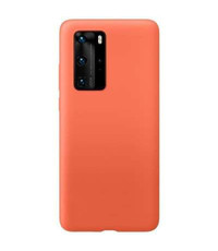 Ntech Huawei P40 Microvezel Siliconen Back Cover