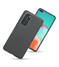 Ntech Huawei P40 Microvezel Siliconen Back Cover
