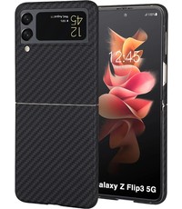 Ntech Samsung Galaxy Z Flip 3 carbon hoesje