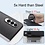Ntech Hoesje Geschikt Voor Samsung Galaxy Z Fold 3 hoesje - Carbon Fiber dunne bescherming Back Cover - zwart