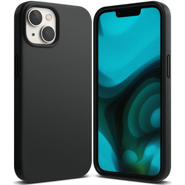 Ntech Hoesje Geschikt voor iPhone 14 Hoesje – siliconen back cover – Zwart