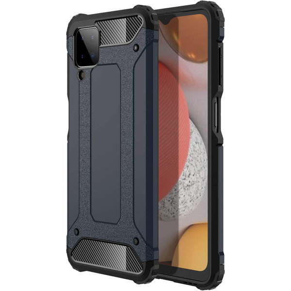 oTronica oTronica Geschikt voor Oppo A16 hoesje - Extra Stevige Rugged Armor Hoesje - Shockproof Case - Zwart