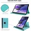 Ntech Hoesje Geschikt Voor Samsung Galaxy Tab S8 Plus hoes Draaibare Book Case Cover Licht Blauw - Hoesje Geschikt Voor Samsung Galaxy Tab S8 Plus hoesje 2022/ Tab S7 FE 2021/Tab S7 Plus 2020 hoesje -Tablet Hoes 12.4 Inch