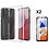 Ntech Hoesje Geschikt Voor Samsung Galaxy A14 5G/4G Hoesje Shock Proof siliconen Case Met 2x Screenprotector