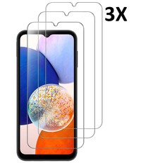 Ntech Samsung A14 5G/4G screenprotector Beschermglas - screenprotector Samsung A14 - 3 stuks