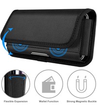 Ntech Riem Holster Hoesje - Universeel Telefoonhoesje Nylon Holster 5.5