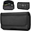 Ntech Riem Holster Hoesje - Universeel Telefoonhoesje Nylon Holster 5.5 Hoesje Geschikt Voor Samsung Galaxy A14 5G / A54 5G / A04S / A04E / A13 4G / A53 Zwart