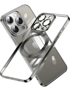 Ntech iPhone 14 Pro Max hoesje Magnetisch Met Lens beschermer Zwart