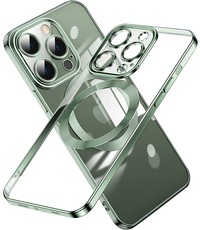 Ntech iPhone 14 Pro Max hoesje Magnetisch Met Lens beschermer Groen