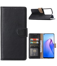 Ntech Oppo Reno 8 Pro Hoesje met Pasjeshouder Zwart