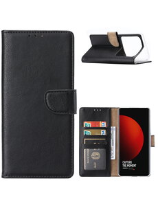 Ntech Xiaomi Mi 12S Ultra Hoesje met Pasjeshouder Zwart