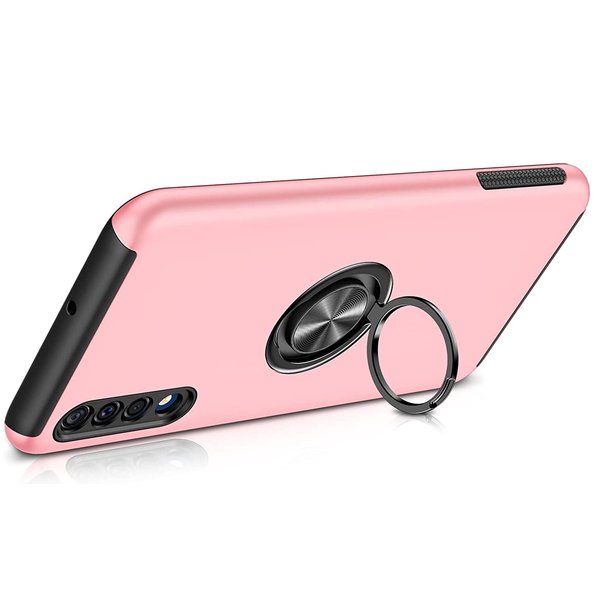 Ntech Hoesje Geschikt Voor Samsung Galaxy A30 hoesje Shockproof Armor case - back cover – TPU – Roze