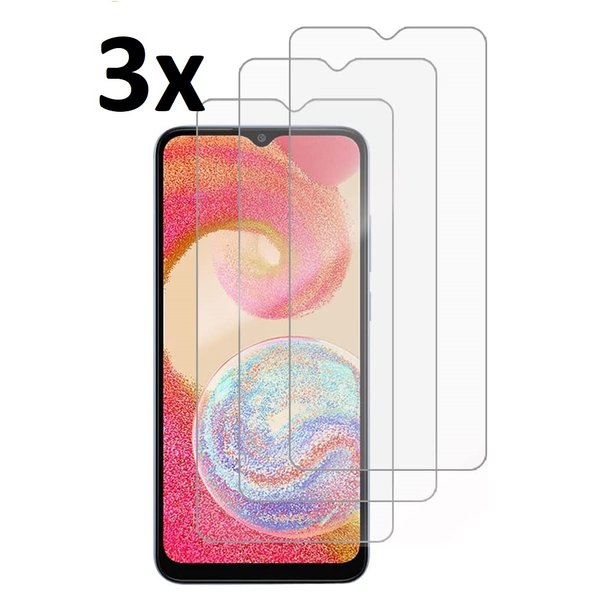 Ntech Screenprotector Geschikt voor Samsung Galaxy A04e Screenprotector Beschermglas - Screenprotector Geschikt voor Samsung Galaxy A04e - 3 stuks