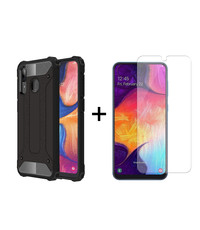 Ntech Rugged Armor Hoesje met Screenprotector Samsung Galaxy A40