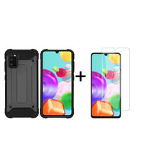 Ntech Rugged Armor Hoesje met Screenprotector Samsung Galaxy A41