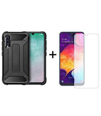 Ntech Rugged Armor Hoesje met Screenprotector Samsung Galaxy A50