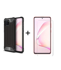 Ntech Rugged Armor Hoesje met Screenprotector Samsung Galaxy A81/ Note 10 Lite