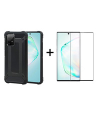 Ntech Rugged Armor Hoesje met Screenprotector Samsung Galaxy A91/ S10 Lite