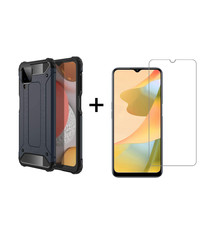 Ntech Rugged Armor Hoesje met Screenprotector Oppo A16