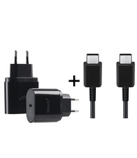 Ntech Samsung M21 / M22 / M32 13/M13/M53 USB-C 25W Power Adapter met Type-C kabelM