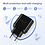 Ntech Oplader Geschikt voor Samsung Galaxy A52 / A52s USB-C Adapter 25W - Oplader – Type-C Snellader met USB-C kabel – Zwart