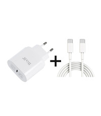 BixB Samsung Galaxy S20 FE 2022 / S21 FE USB-C 25W Power Adapter met Type-C kabel