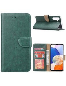 Ntech Samsung Galaxy A14 5G/4G Hoesje met Pasjeshouder Groen