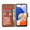 Ntech Hoesje Geschikt Voor Samsung Galaxy A14 5G /4G Hoesje met Pasjeshouder - bookcase Portemonnee – Met 2x Screenprotector / gehard glas – Bruin