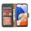 Ntech Hoesje Geschikt Voor Samsung Galaxy A14 5G /4G Hoesje met Pasjeshouder - bookcase Portemonnee – Met 2x Screenprotector / gehard glas – Groen
