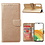 Ntech Samsung Galaxy A04e Hoesje met Pasjeshouder – Bookcase – Goud
