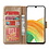 Ntech Samsung Galaxy A04e Hoesje met Pasjeshouder – Bookcase – Goud