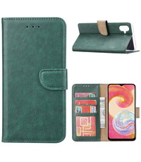 Ntech Samsung Galaxy A04e Hoesje met Pasjeshouder Groen