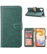 Ntech Samsung Galaxy A04 Hoesje met Pasjeshouder Groen