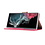 Ntech Hoesje Geschikt Voor Samsung Galaxy S23 Ultra Hoesje met Pasjeshouder – Bookcase – Roze