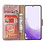Ntech Hoesje Geschikt Voor Samsung Galaxy S23 Hoesje met Pasjeshouder - bookcase – Met 2x Screenprotector / gehard glas – Rosegoud