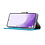 Ntech Hoesje Geschikt Voor Samsung Galaxy S23 Hoesje met Pasjeshouder - bookcase – Met 2x Screenprotector / gehard glas – Blauw