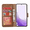 Ntech Hoesje Geschikt Voor Samsung Galaxy S23 Hoesje met Pasjeshouder - bookcase – Met 2x Screenprotector / gehard glas – Bruin