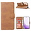 Ntech Hoesje Geschikt Voor Samsung Galaxy S23 Plus Hoesje met Pasjeshouder - bookcase – Met 2x Screenprotector / gehard glas – Bruin