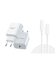 Ntech Samsung A54 oplader met USB C kabel