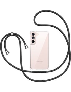 Ntech Samsung Galaxy S23 transparant Siliconen hoesje met koord