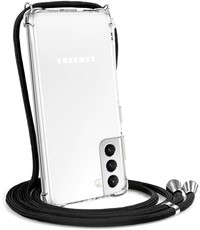 Ntech Samsung Galaxy S23 Plus transparant Siliconen hoesje met koord