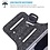 Ntech Hardloop telefoonhouder Fabric / Stof - Hardloopband - Universele Sportarmband Hoesje Geschikt voor Samsung Galaxy A54 / A14 / A34 Zwart Sportband - Hardlopen - Armband telefoon