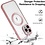 Ntech Hoesje Geschikt voor iPhone 13 Pro Max – Met Magnetisch Ring Magesafe compatibel backcover – Lens beschermer – Transparant / Rosegoud